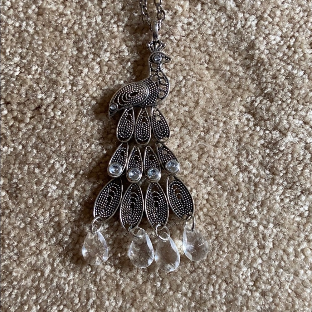 Peacock necklace